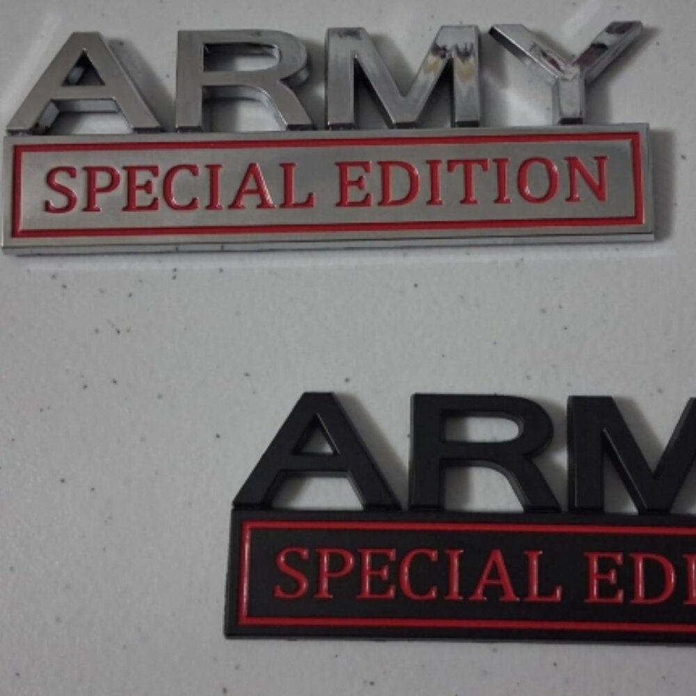 1pc. High Quality 3d Metal Decal For Auto/SUV/Trucks/Bikes/Army Special Edition